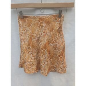 Billabong X Sincerely Jules Womens Mango Kick Rocks Snake Print Mini Skirt Sz 26
